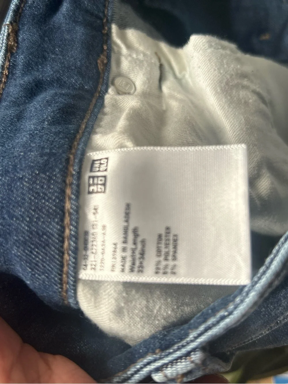 Uniqlo Men's Indigo Skinny Tapered Jeans Sz 33 x 34